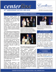 Cover of CEE Fall/Winter 2018 Newsletter
