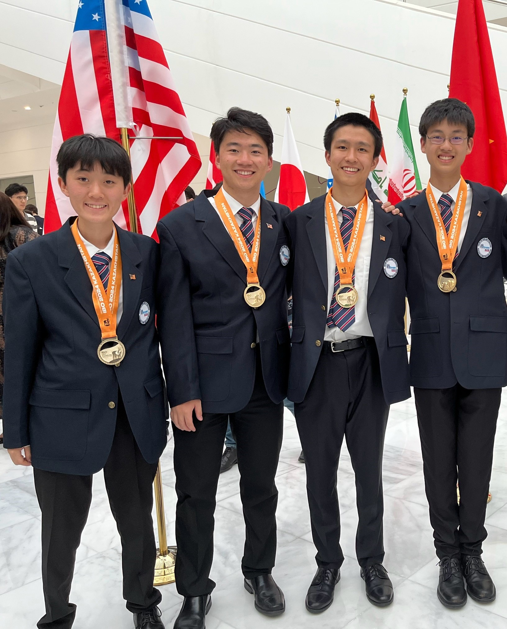USA Biolympiad team at International Biology Olympiad.  4 gold medals